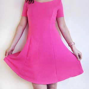 DIVIDED Knit Short Sleeve Fit + Flare Dress
